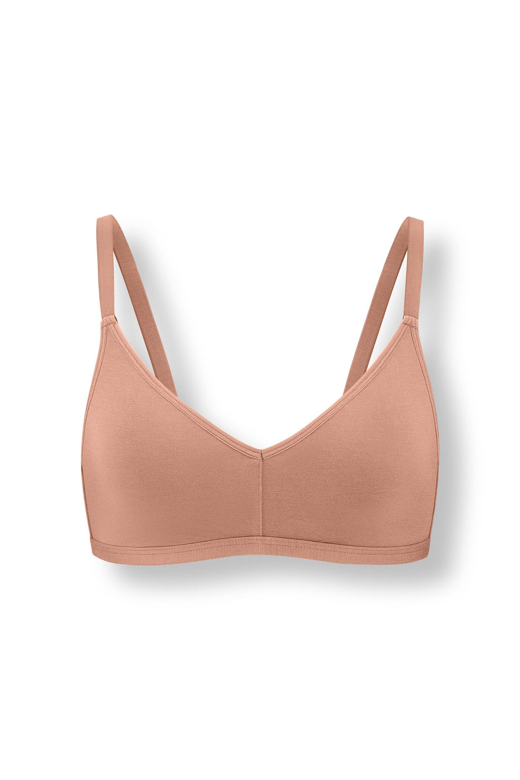 Women's V-Neck Bra in Latte