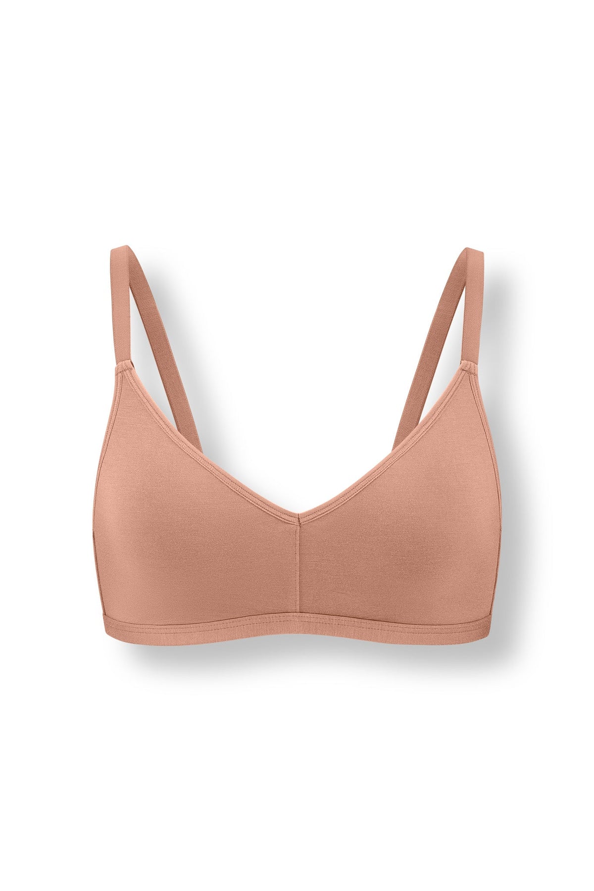 Women's V-Neck Bra in Latte