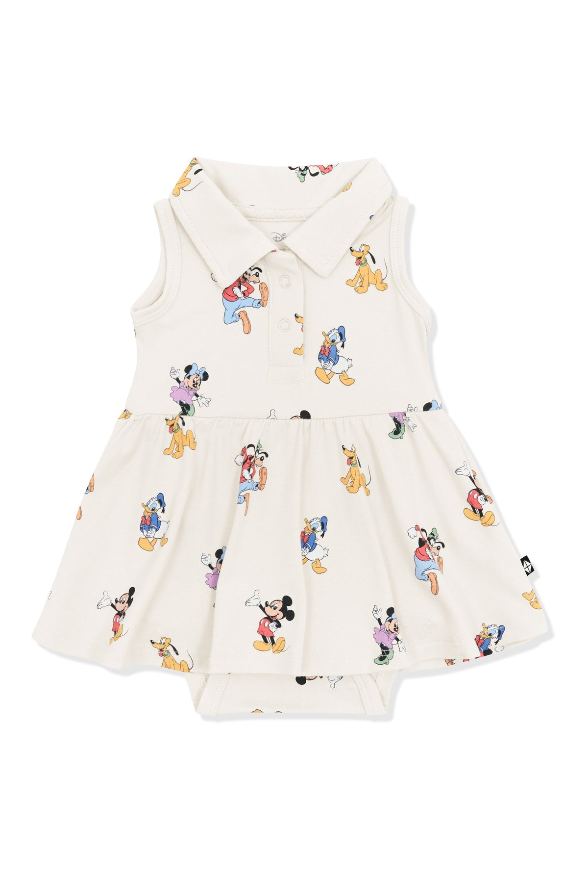 Polo Bodysuit Dress in Mickey Mouse and Friends