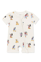 Zipper Shortall Romper in Mickey Mouse and Friends