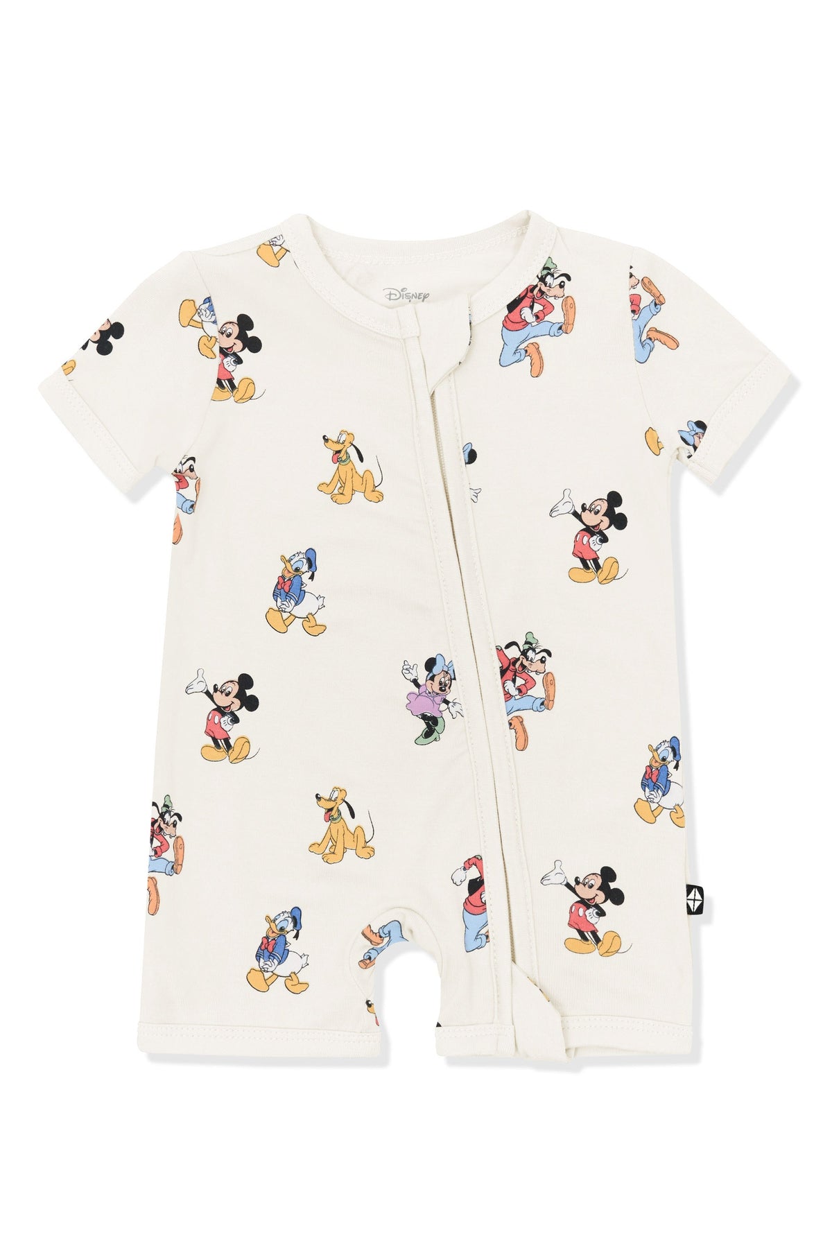 Zipper Shortall Romper in Mickey Mouse and Friends