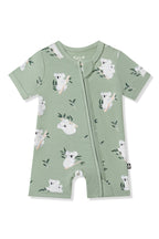 Zipper Shortall Romper in Koala
