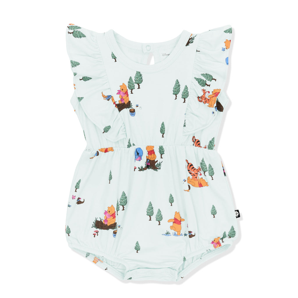 Bubble Romper in Winnie the Pooh Hundred Acre Wood