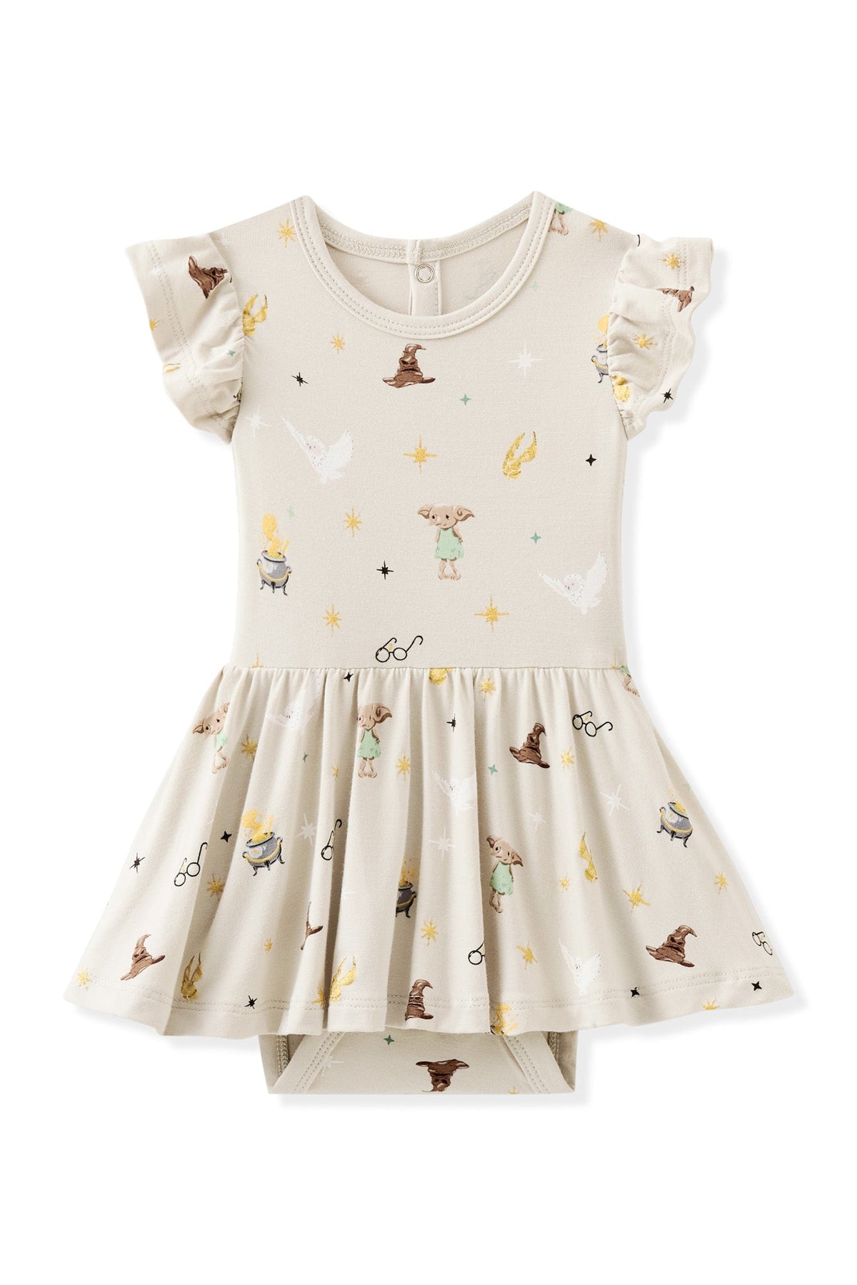 Twirl Bodysuit Dress in Starry Icon
