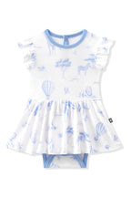Twirl Bodysuit Dress in Toile Safari