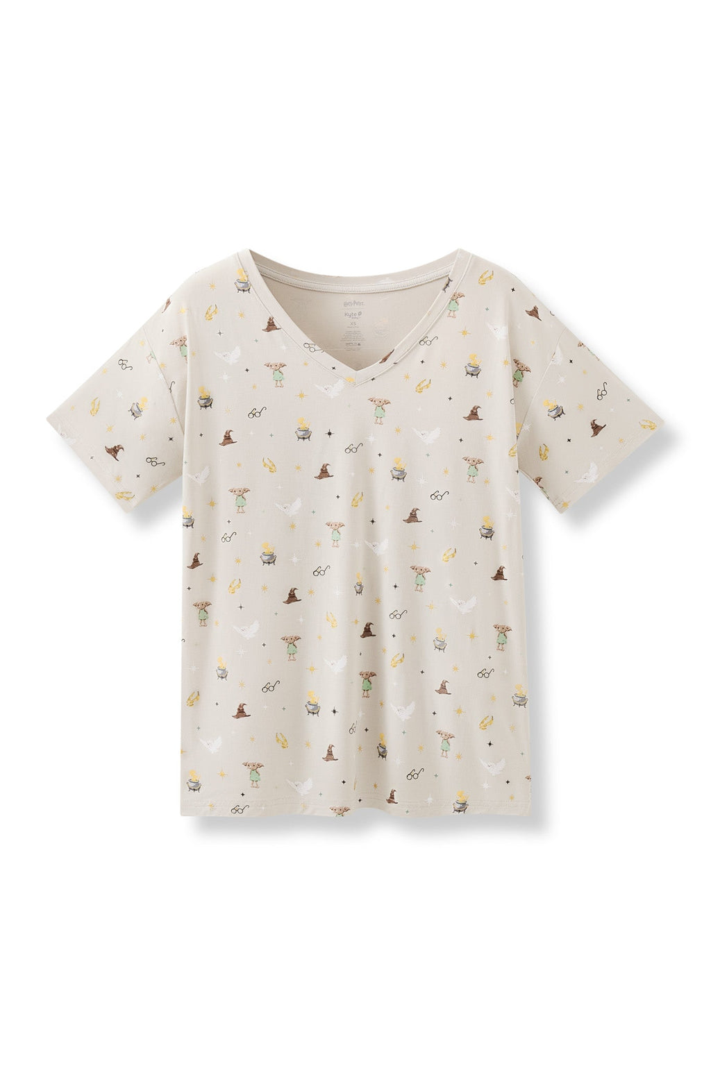 Women's Oversized V-Neck Tee in Starry Icon