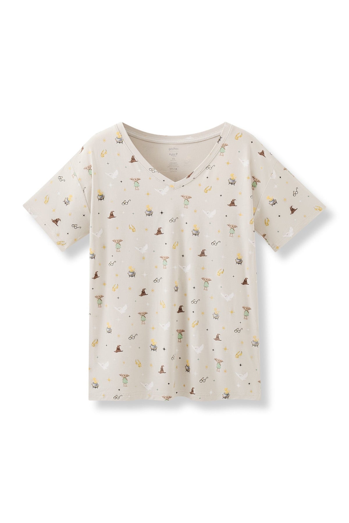 Women's Oversized V-Neck Tee in Starry Icon