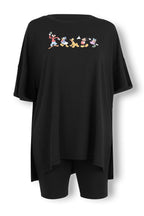 Women’s Biker Short Set in Mickey and Friends on Midnight