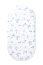 Oval Bassinet Sheet in Toile Safari