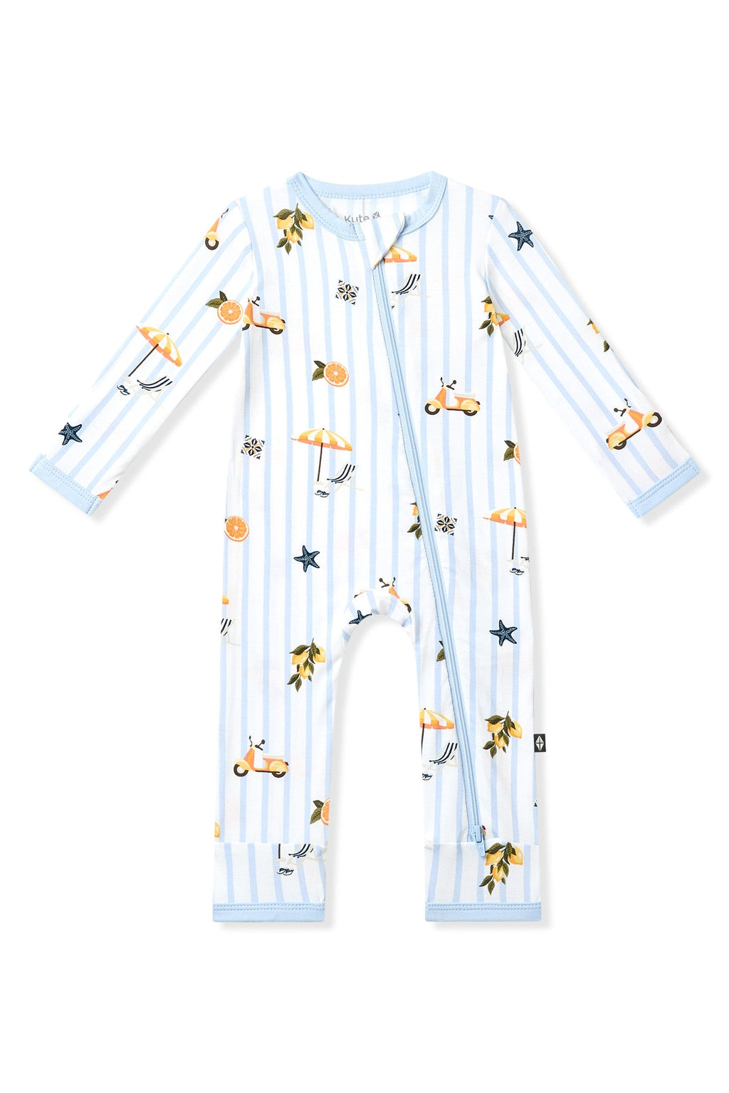 Zippered Romper in Amalfi Coast