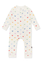 Zippered Romper in Pastel Mickey Mouse