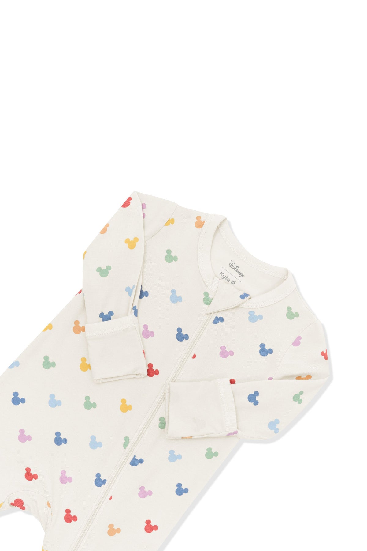 Zippered Romper in Pastel Mickey Mouse
