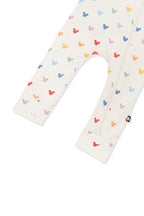 Zippered Romper in Pastel Mickey Mouse