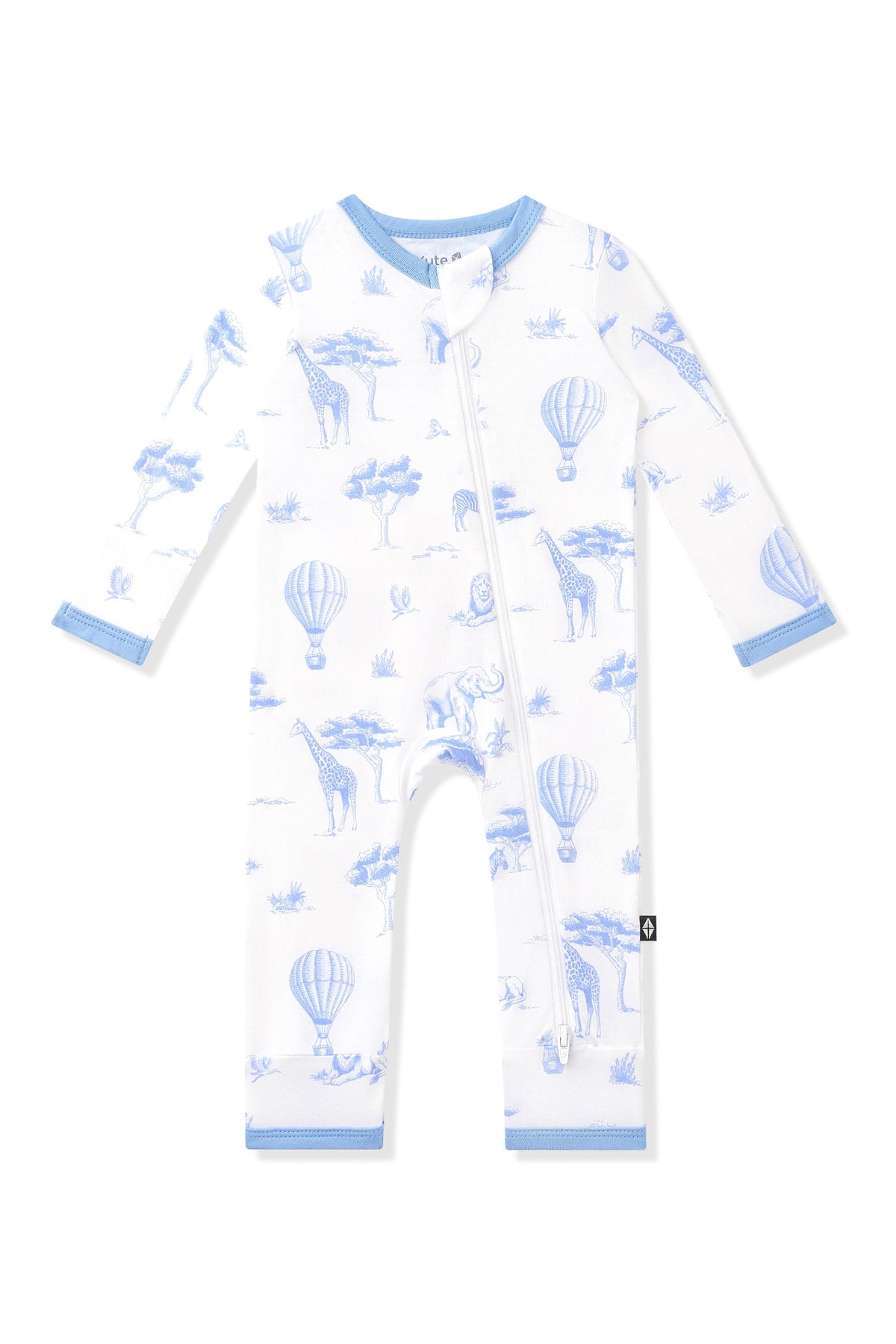 Zippered Romper in Toile Safari