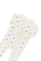 Zippered Footie in Pastel Mickey Mouse