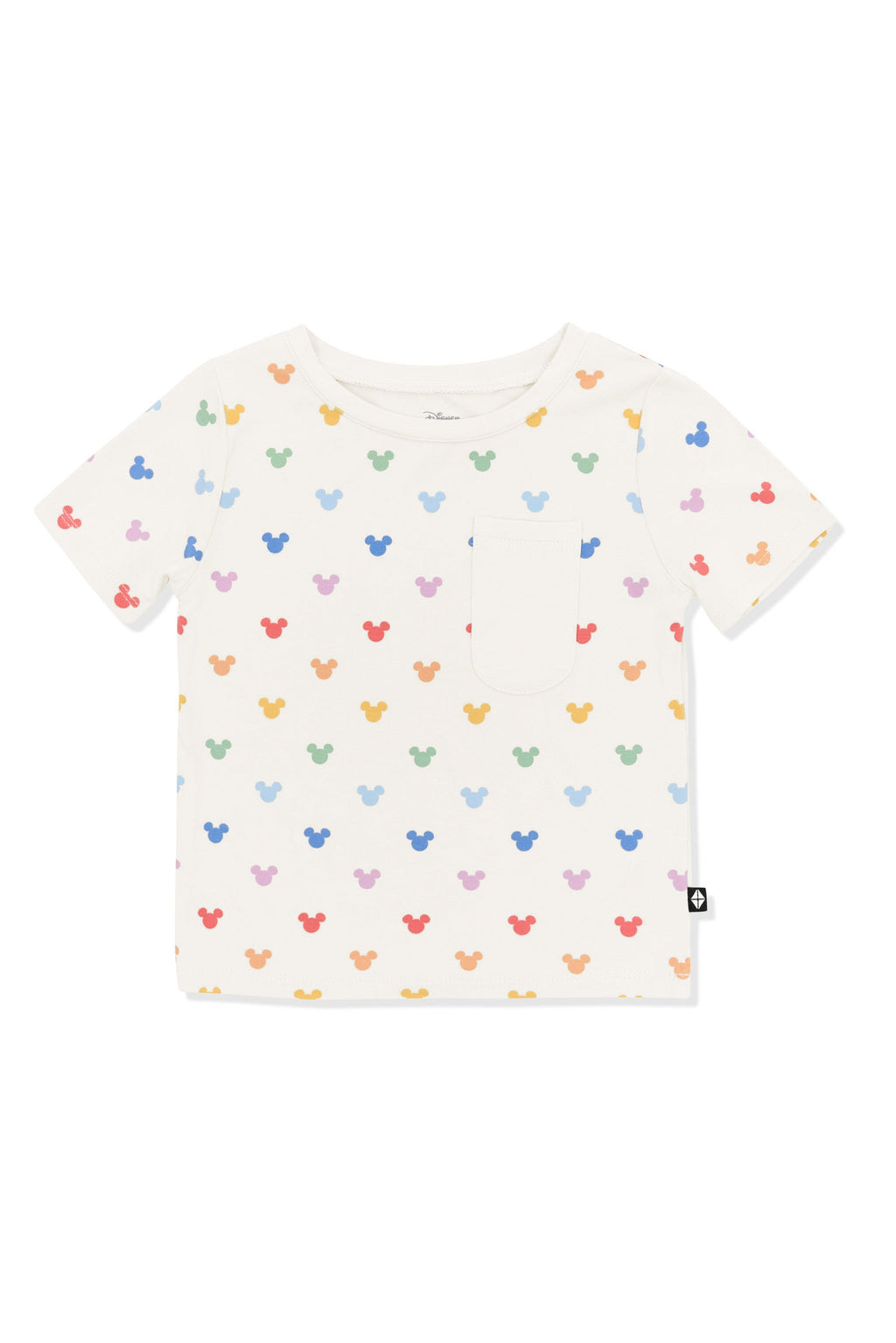 Toddler Crew Neck Tee in Pastel Mickey Mouse