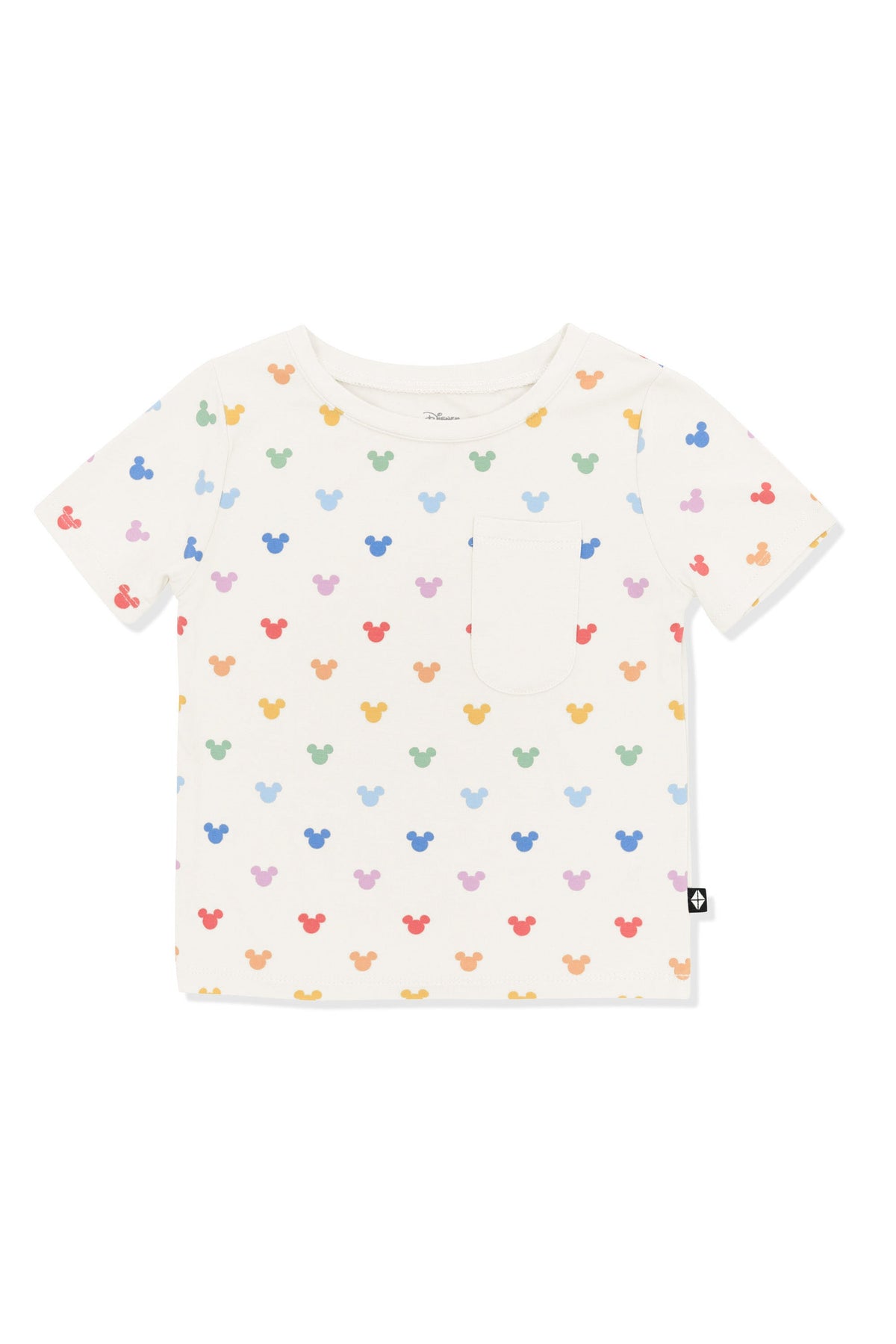Toddler Crew Neck Tee in Pastel Mickey Mouse