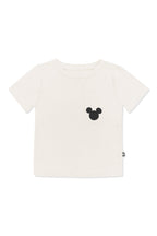 Toddler Crew Neck Tee in Mickey Mouse on Ecru