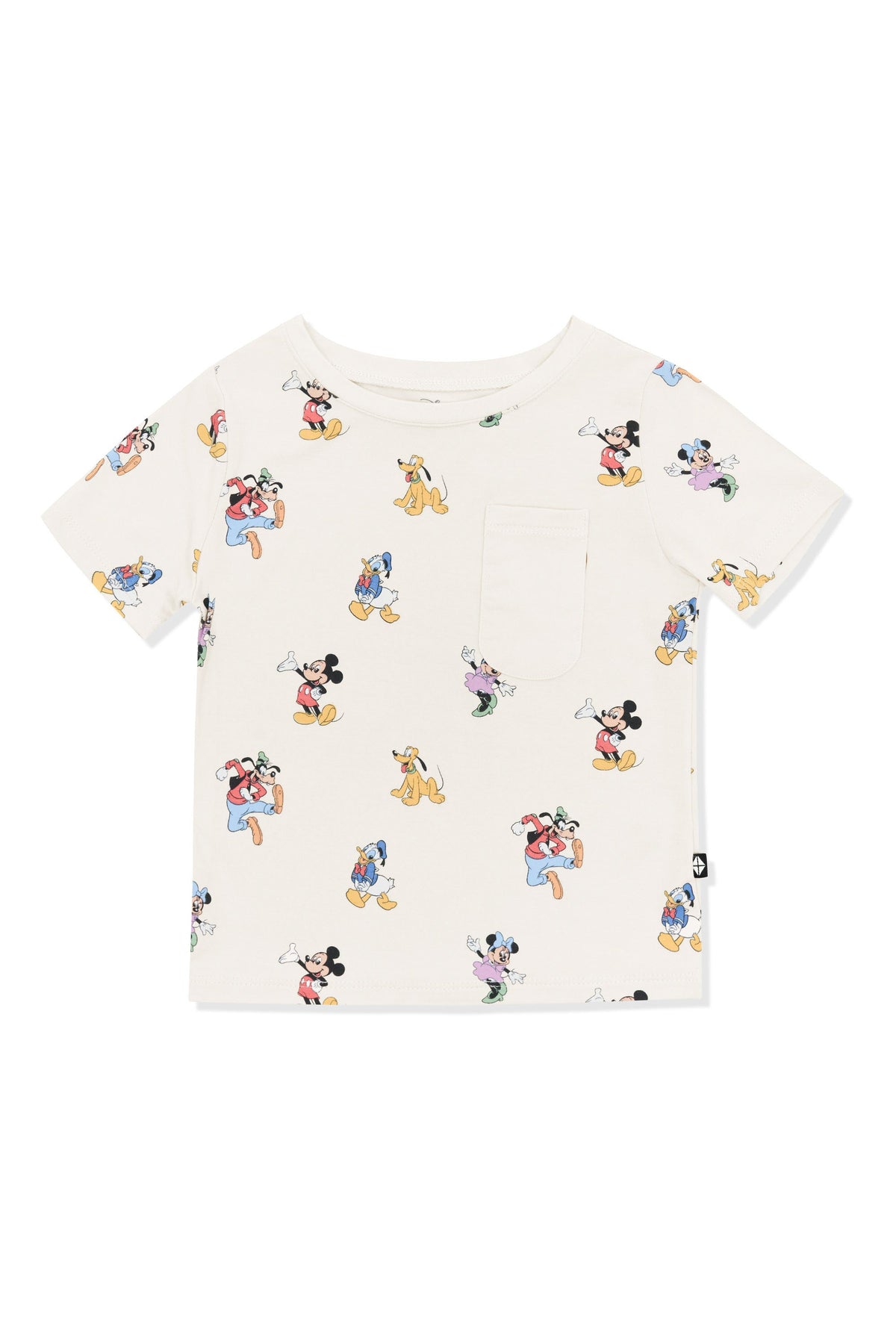 Toddler Crew Neck Tee in Mickey Mouse and Friends