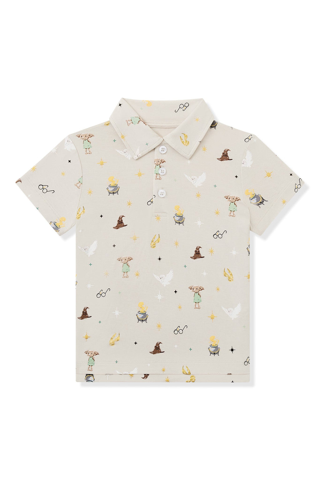 Toddler Short Sleeve Polo in Starry Icon