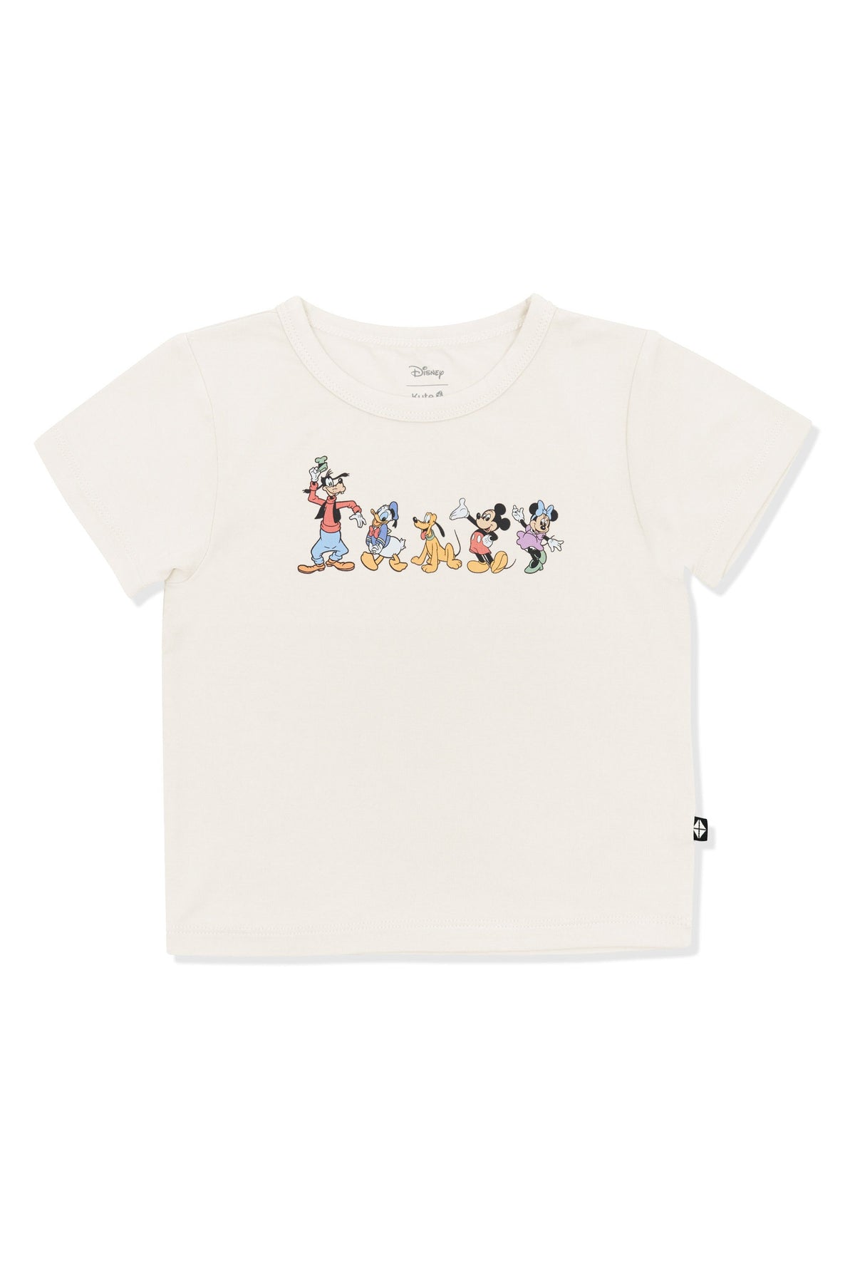 Toddler Basic Tee in Mickey and Friends on Ecru