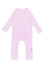 Ribbed Zipper Romper in Thistle