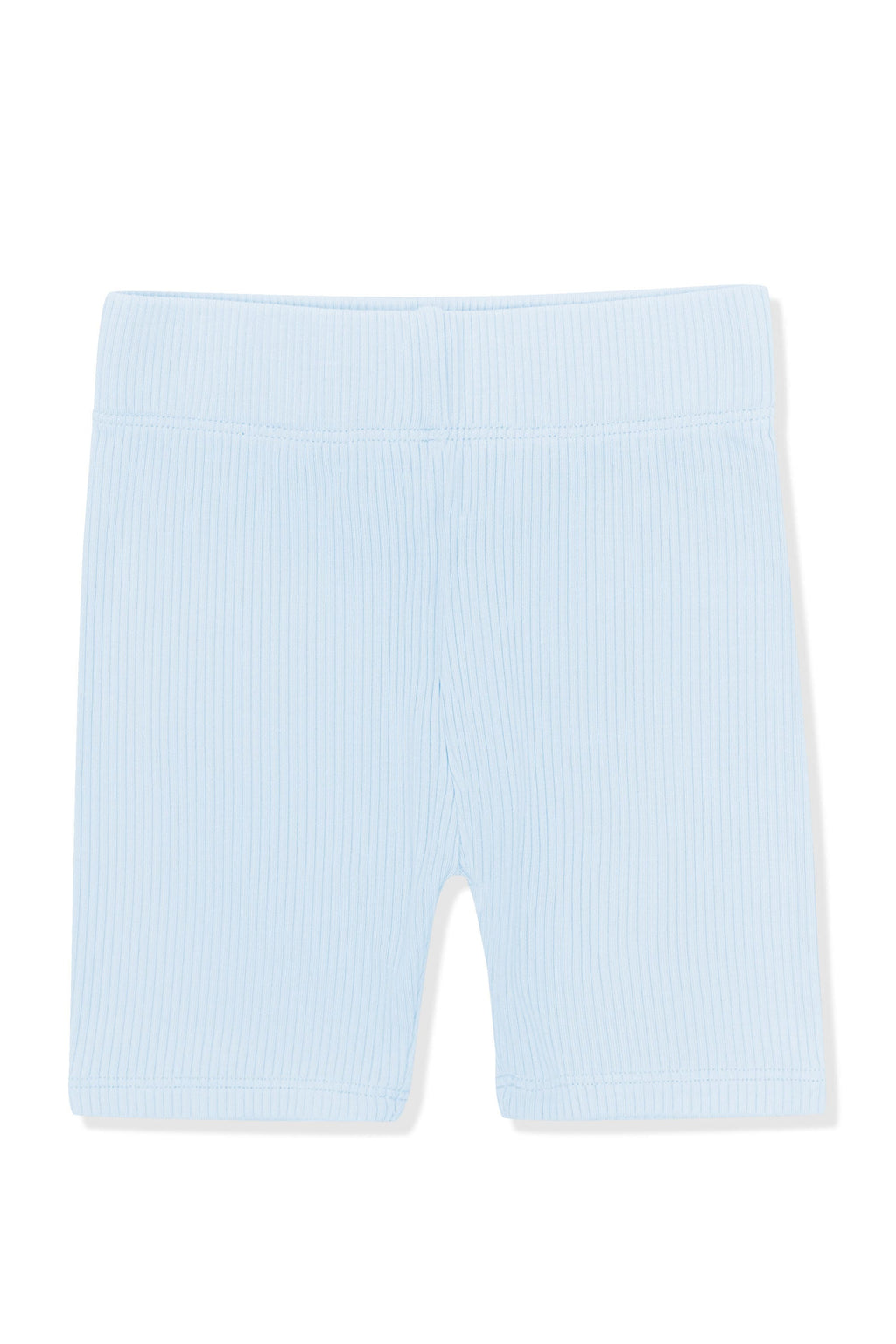 Ribbed Toddler Biker Shorts in Breeze