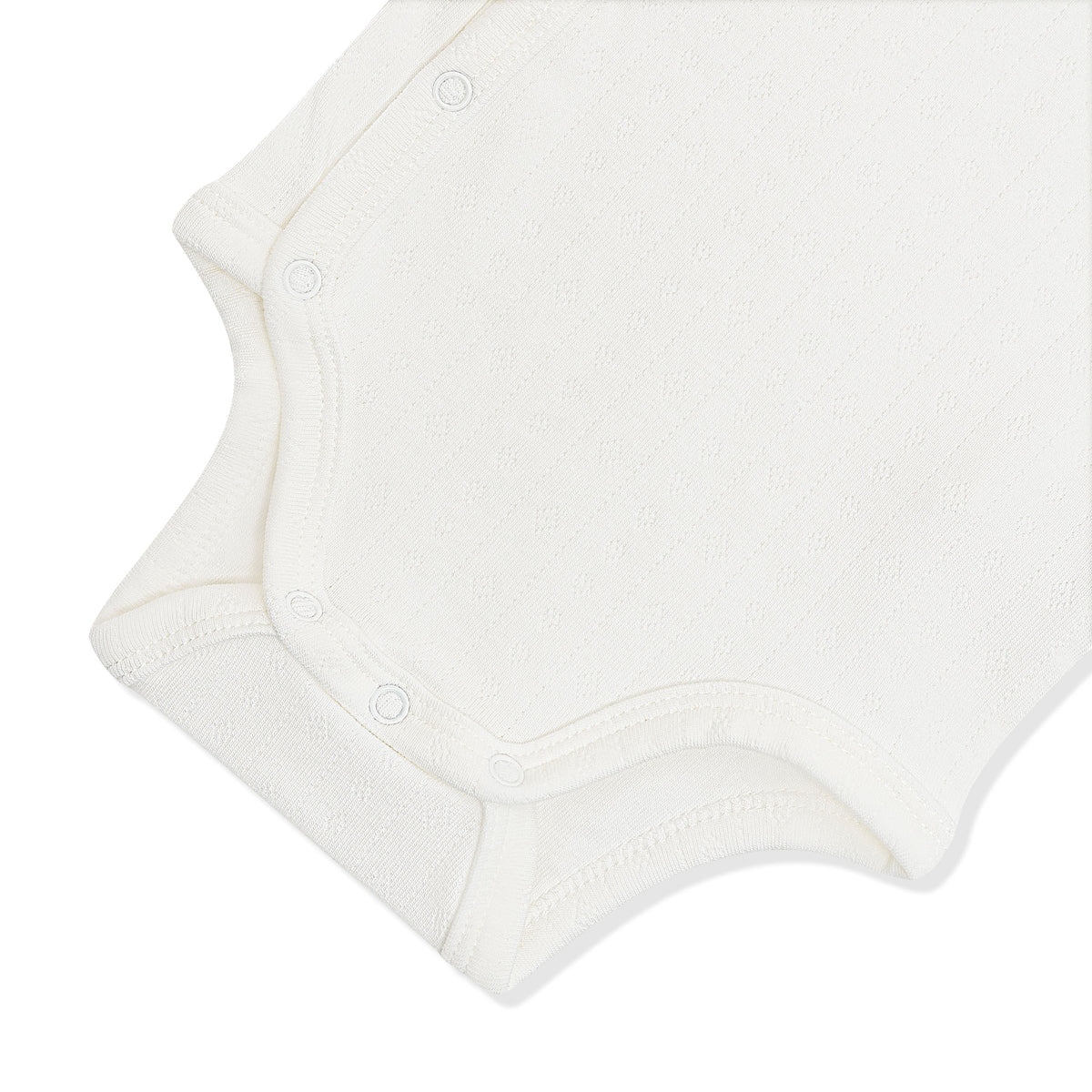 Pointelle Kimono Bodysuit in Cloud