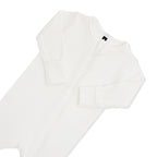 Pointelle Zippered Footie in Cloud