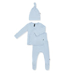 Pointelle Take Me Home Set with Cap in Breeze