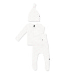 Pointelle Take Me Home Set with Cap in Sweet Pink Bow
