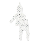 Pointelle Take Me Home Set with Cap in Spray Rose