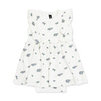 Pointelle Bodysuit Dress in Spray Rose