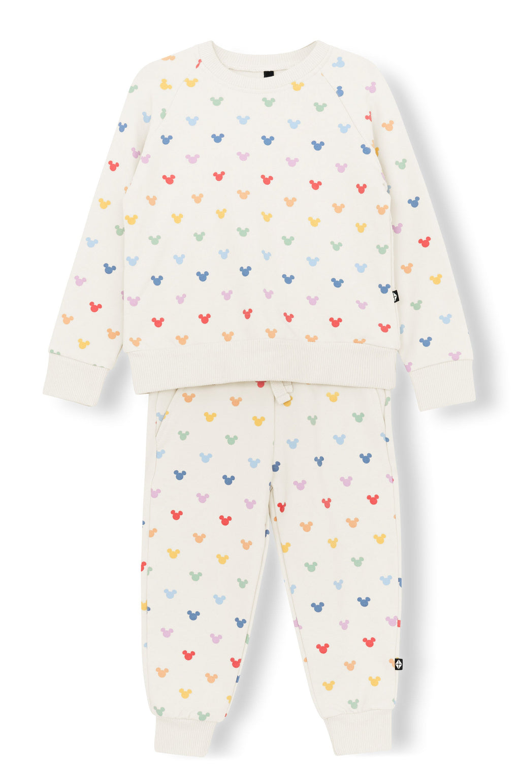 Long Sleeve Jogger Set in Pastel Mickey Mouse