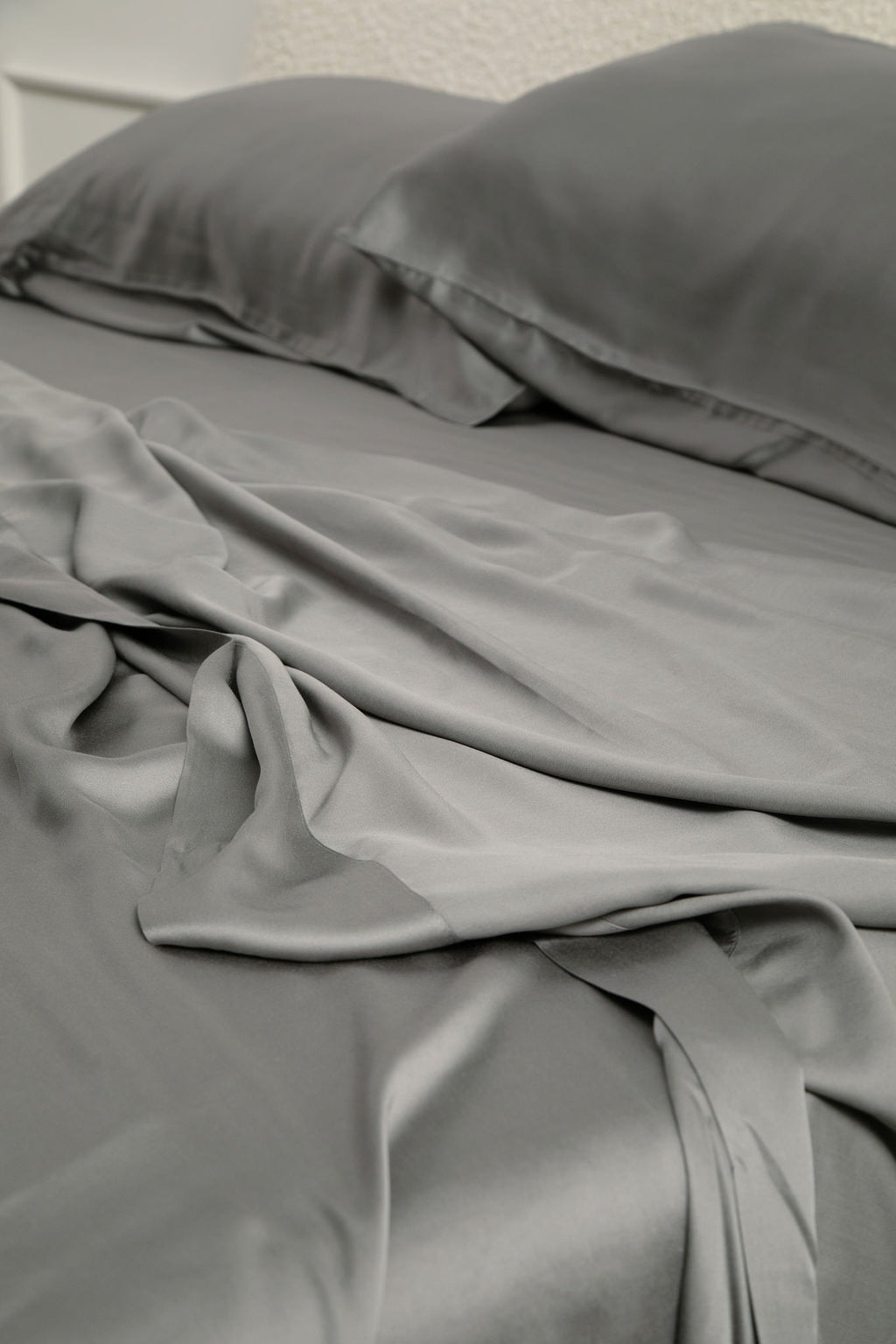 Bamboo Sateen Pillowcase Set in Ash