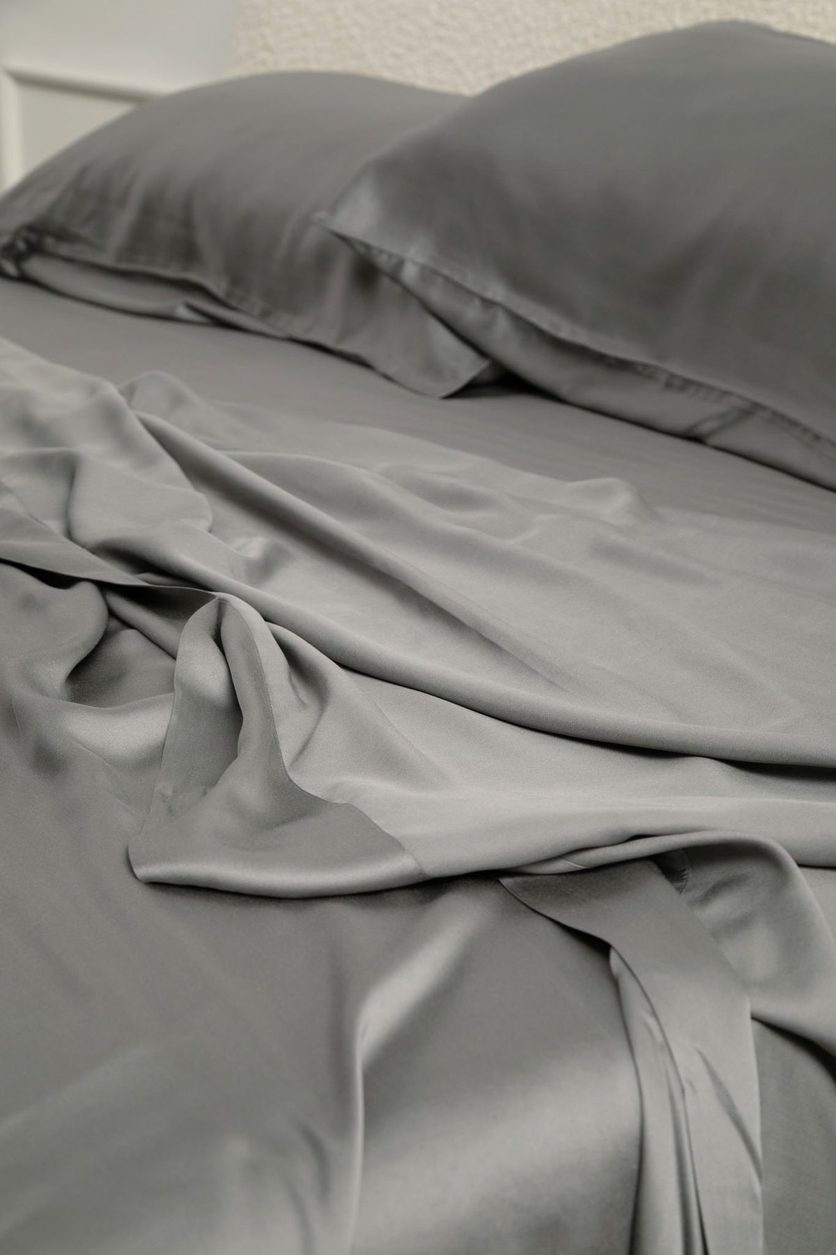 Bamboo Sateen Pillowcase Set in Ash