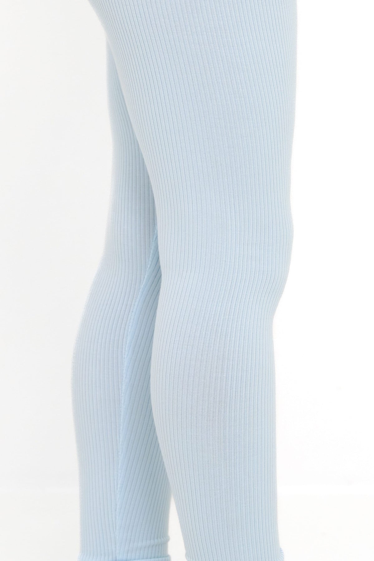 Ribbed Leggings in Breeze