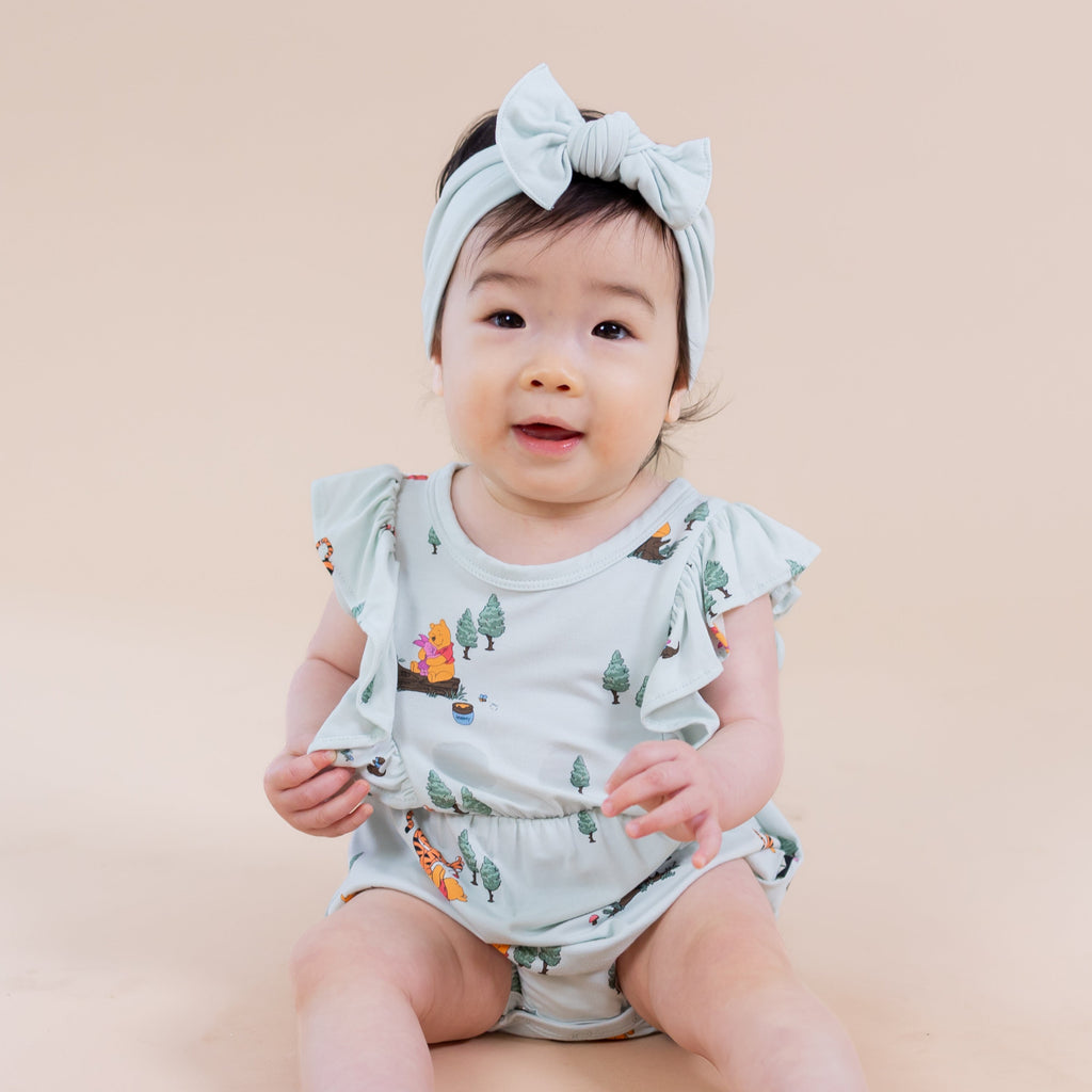 Bubble Romper in Winnie the Pooh Hundred Acre Wood