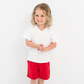Drawstring Short in Cardinal