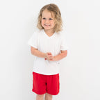 Drawstring Short in Cardinal