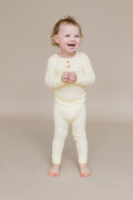 Ribbed Henley Set in Chamomile