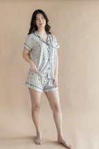 Women's Short Sleeve Pajama Set in Starry Icon