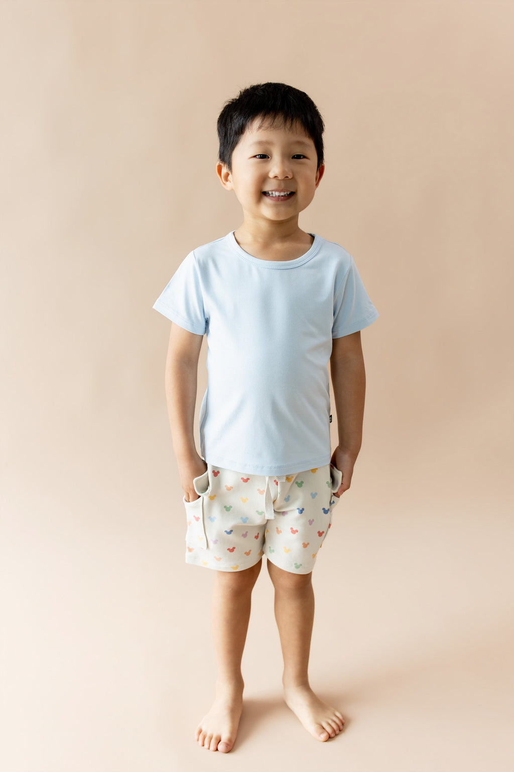 Cargo Short in Pastel Mickey Mouse