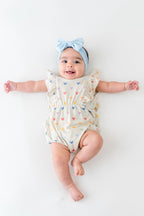 Bubble Romper in Pastel Mickey Mouse