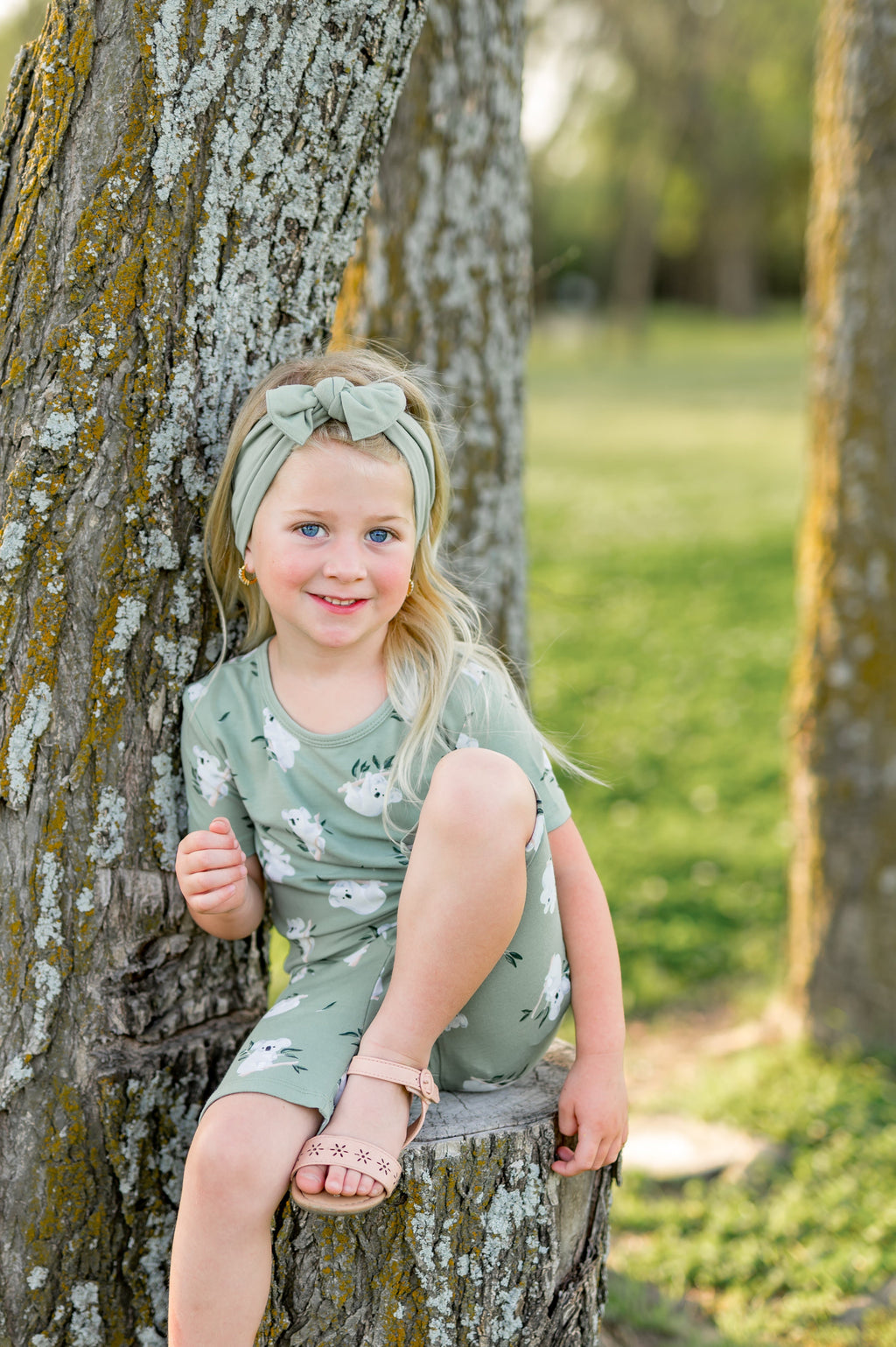 Short Sleeve Pajamas in Koala