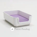 ROOLY Stainless Rabbit Litter Box - Short Side Entrance (Low Height)