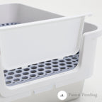 ROOLY Stainless Rabbit Litter Box - Short Side Entrance