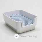 ROOLY Stainless Rabbit Litter Box - Short Side Entrance