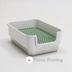 ROOLY Stainless Rabbit Litter Box - Short Side Entrance
