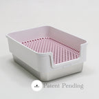 ROOLY Stainless Rabbit Litter Box - Short Side Entrance